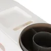 A close-up view of a white storage cart with a dark brown interior compartment. Náhled obrázku produktu