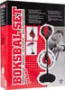 The image shows the packaging of a junior punching ball set, with a boy in boxing gloves visible on the right side. Anteprima dell’immagine prodotto