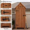 HOMAVO Gerätehaus Holz mit UV-Schutz Pultdach, Gartenhaus Produktbild-Vorschau 3