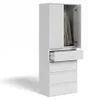 Armoire à vêtements Vicco Claus Blanc 74x191.5cm avec 4 Voir les images du produit 5