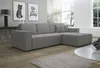 Ecksofa Schlafsofa Sofa CONOR PREMIUM Stoff Poso Hellgrau Produktbild-Vorschau 1