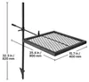 Gril de camping VEVOR, dimensions 406 x 406 mm, température Voir les images du produit 8