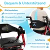 WALCORA 2 in 1 Rollstuhl Rollator Faltbar und Leicht mit Produktbild-Vorschau 10