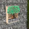 Insektenhotel, Holz, Baum Design, Zaun, H 30 cm Produktbild-Vorschau 5