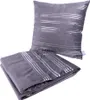 Dekokissen & Decke Prisma 500 2er-Set Graphit / Silber Produktbild-Vorschau 1