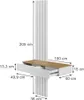 Schminktisch Vicco Melina Weiß/Eiche 100 cm mit 2 Produktbild-Vorschau 3