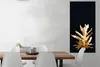 MuchoWow® Poster Blätter - Gold - Herbst - Natur - Luxus Produktbild-Vorschau 2
