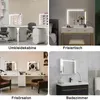 ZMH Lustro kosmetyczne z oświetleniem 58 x 46 cm Lustro Podgląd zdjęcia produktu 7