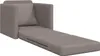 vidaXL Canapé-lit Taupe 74 x 77 x 81 cm Tissu Voir les images du produit 4