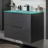 FACKELMANN LUNA Badmöbel Set 2 Teile / Glas Waschbecken / Produktbild-Vorschau 2