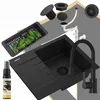 Granitan - Granitspüle - Küchenspüle - Schwarz - mit Produktbild-Vorschau 6