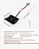 VEVOR lopata na sneh, 420x340 mm snehová radlica s Náhľad obrázku produktu 7
