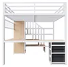 Hoogslaper 140 x 200 cm met bureau, opbergruimte in de Productafbeelding-voorbeeld 13