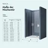 doporro Duschtür Nischentür dusche Duschabtrennung Produktbild-Vorschau 9