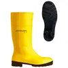 A yellow Dunlop boot and its sole are shown against a white background. Produktbild-Vorschau