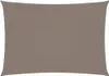 vidaXL Sonnensegel Oxford-Gewebe Rechteckig 2x4 m Taupe Produktbild-Vorschau 9