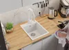 PRIMAGRAN Spülbecken Weiß 38x50cm, Granitspüle 1 Becken + Produktbild-Vorschau 3