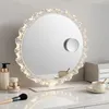 Rund Schminkspiegel mit LED Beleuchtung, 180° Rotation Produktbild-Vorschau 2