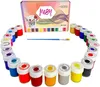 Textilfarben – Stoffmalfarben Set mit Pinsel (24x25ml) Produktbild-Vorschau 8