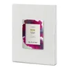 A white canvas with a label showing colorful abstract art and product information. Produktbild-Vorschau
