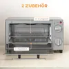 HOMCOM mini trouba 9 l s plechem na pečení, roštem na Náhled obrázku produktu 6