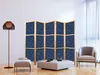 A room with a folding screen, armchair, ottoman, and coffee table. Podgląd zdjęcia produktu