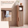 COSTWAY Schmaler Badezimmerschrank aus Holz, Nischenschrank Produktbild-Vorschau 7