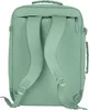 The back of a green backpack is shown. Produktbild-Vorschau