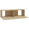 vidaXL 6 tlg. TV Schrank Set Sonoma Eiche Holzwerkstoff - Produktbild-Vorschau 8