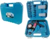 A blue plastic case containing a vacuum pump kit for bleeding brakes. Produktbild-Vorschau