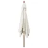vidaXL Sonnenschirm mit Holzmast Sandfarben 300x300x273 cm Produktbild-Vorschau 4