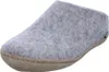 A single grey slipper is shown from a side angle on a white background. Produktbild-Vorschau