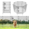 Gartenzaun 5 Paneele 3,5 m, 101 cm H x 71 cm B, Metall, schwarz Productafbeelding-voorbeeld