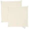vidaXL Cuscino da giardino 2 pz. Crema 45x45x2 cm Quadrato Anteprima dell’immagine prodotto 9