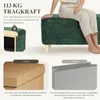 COLAMY Stoffhocker, runder Hocker mit wendbarem Produktbild-Vorschau 7