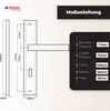 DOMINO Türgriff 72 Drückergarnitur BB-Buntbart Set | Produktbild-Vorschau 4