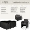 tectake® Rattan Sitzgruppe Aluminium New York - Inkl. Produktbild-Vorschau 5