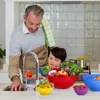 Salatschüssel Set mit Deckel, 12-teilig, Kunststoff, Produktbild-Vorschau 3