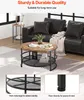 VEVOR Ensemble de 3 tables rondes de salon, (800 x 465 mm) Voir les images du produit 4