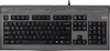 A top-down view of a gray and black A4TECH KL-7MUU multimedia keyboard. Podgląd zdjęcia produktu