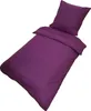 Bettwäsche 155x220 + 80x80 cm 100% Baumwolle Renforce Lila Produktbild-Vorschau 5