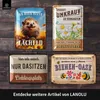 LANOLU Retro Blechschild Ab hier lächeln, Blechschilder Produktbild-Vorschau 6