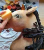 Hobby Horse Premium Pferd auf Stock Dunkel Kastanie A3 Produktbild-Vorschau 7