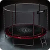 6ft/183cm Gartentrampolin mit Außennetz und Leiter Produktbild-Vorschau 3