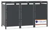 Mülltonnenbox MODUS | 3er | HxBxT 118,5x204x80 cm | für 3 x Produktbild-Vorschau 1
