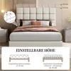 Yaheetech Polsterbett Doppelbett 140x200cm, Bettgestell mit Produktbild-Vorschau 5
