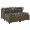 vidaXL Letto rialzato 80x80x38 cm in polipropilene Anteprima dell’immagine prodotto 2