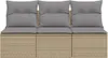 VidaXL 366104, 3 siedz., Jasny Szary, 110 kg, 1650 mm, 620 Podgląd zdjęcia produktu 4