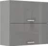 Mobile cucina superiore 80 cm RONG - grigio / grigio lucido Anteprima dell’immagine prodotto 1