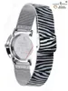 Damen Armbanduhr Zebra schwarz weiss animal print Edelstahl Produktbild-Vorschau 3